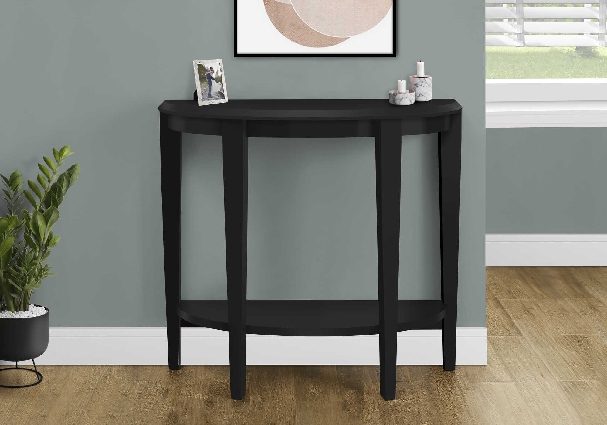 ACCENT TABLE - 36"L / BLACK HALL CONSOLE