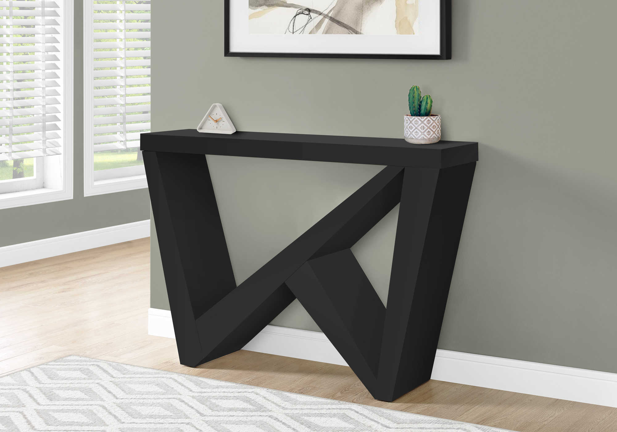ACCENT TABLE - 48"L / BLACK HALL CONSOLE